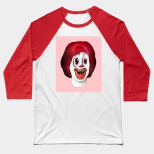 LSD Terrifier Ronald Mcdonald | Bad Hero Psychedelic Mirror Popart | Surreal Cannibal Art & Design By Tyler Tilley Baseball T-Shirt